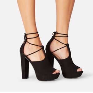 Platform heeled sandal